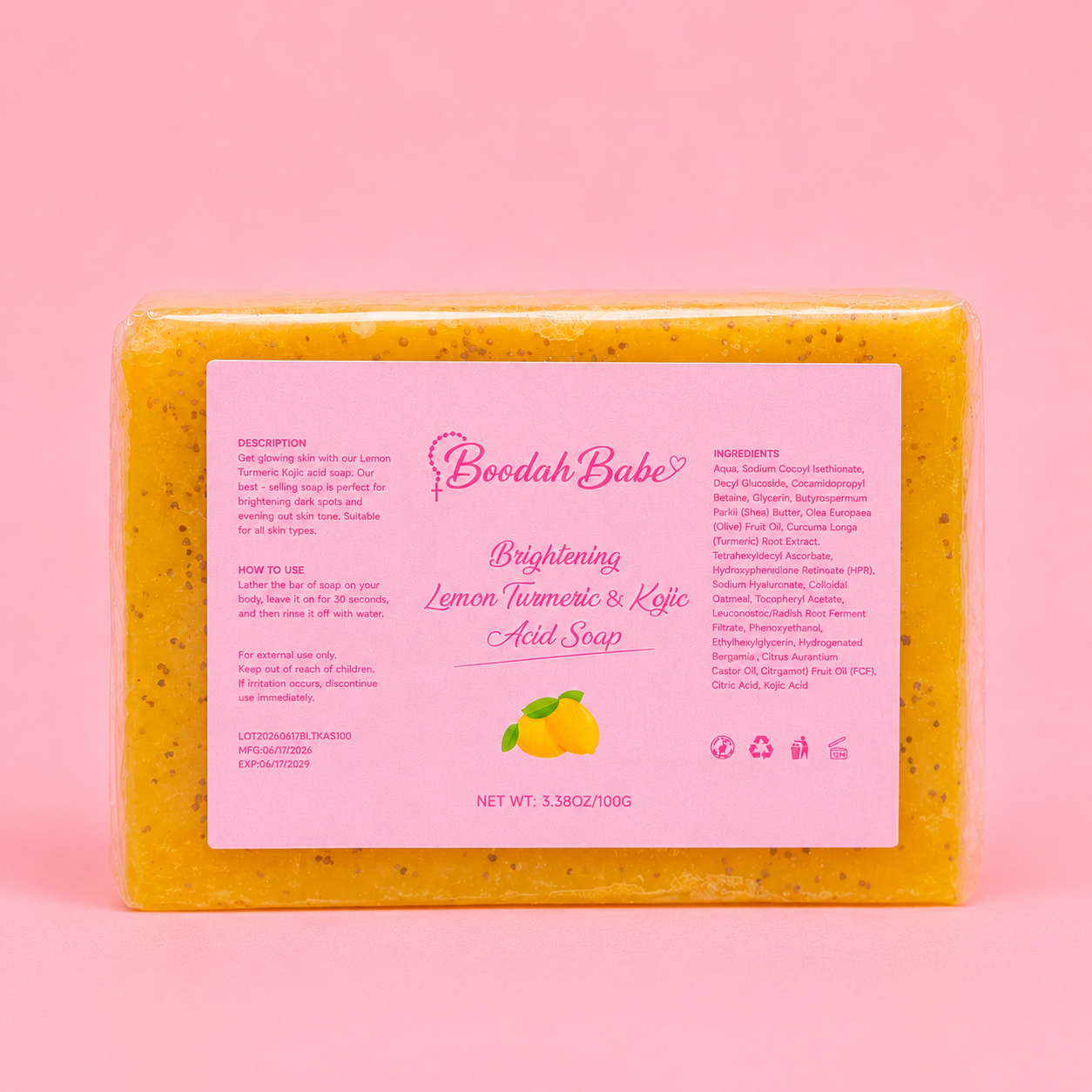 Brightening Lemon Turmeric & Kojic Acid Soap
