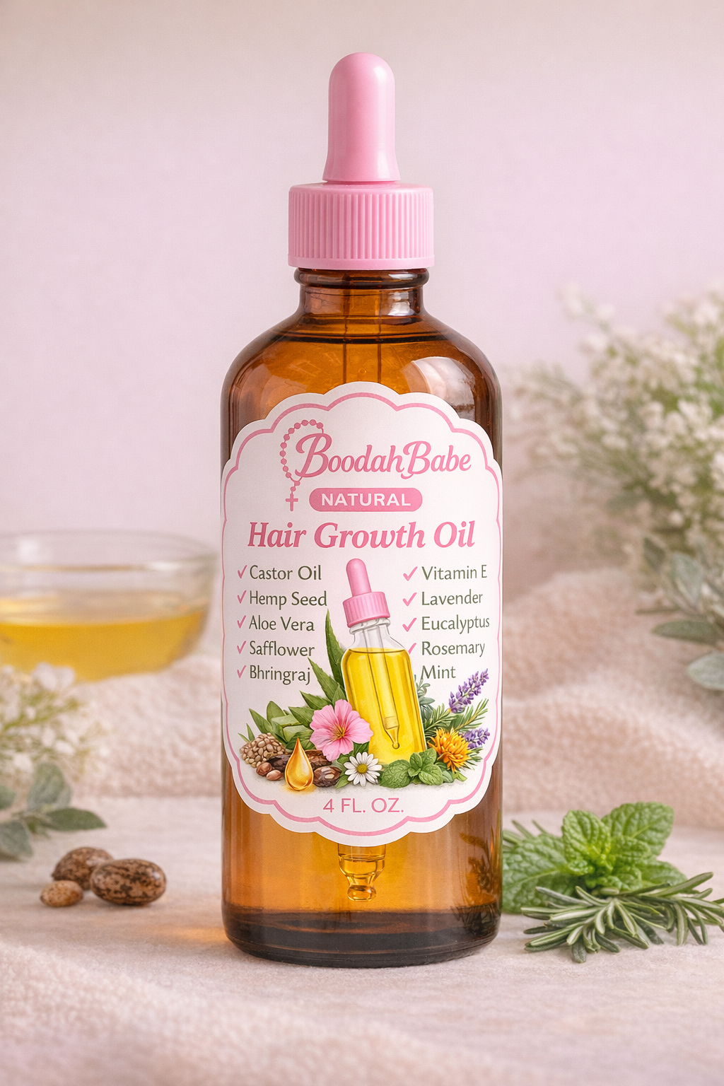BoodahBabe Natural Hair Growth Oil